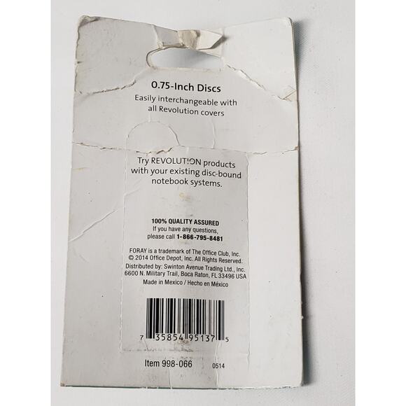 Foray Revolution Notebook System 12 - 0.75 in Discs Pink - Picture 2 of 2